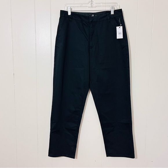 VOLCOM SO CHICKIE HIGH RISE BLACK PANTS WOMENS SIZE 31 NWT - Picture 1 of 11